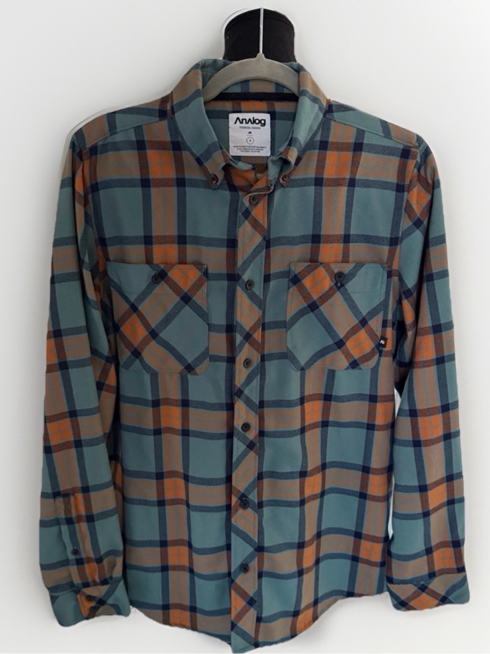 Analog AG Plaid Flannel Button Up Shirt Small